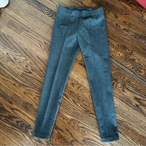 Joseph Charcoal grey classic Herringbone Stretch Leggings Pants